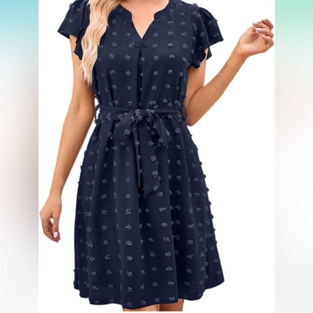 B Navy Dress Pockets Woman’s size Large